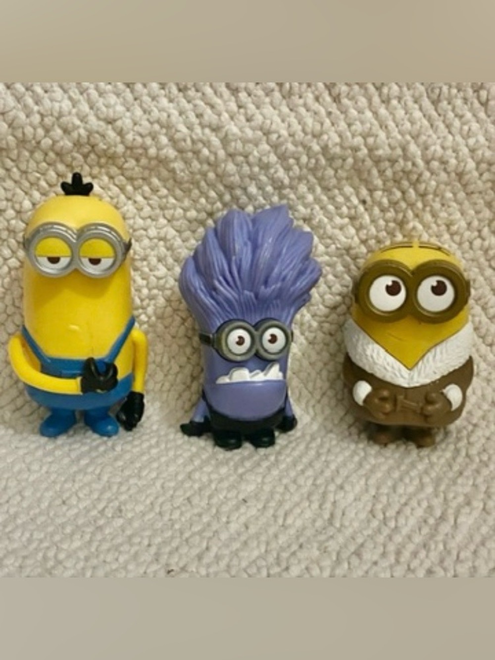 Vintage,  3pc Playset 4in Minions Figures